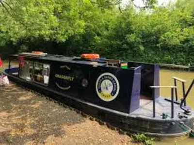 Dragonfly canal boat