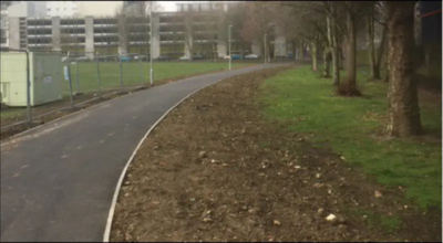 Spring Gardens path in Swindon