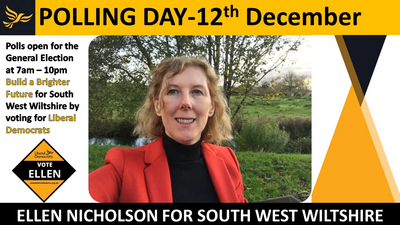 Polling Day Vote Lib Dem