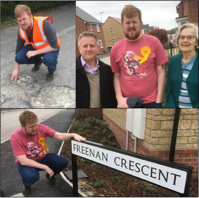 Councillors Ann Richards and Andy Spry looking out for our area
