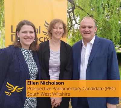 Ellen Nicholson selected by Liberal Democrats for South West Wiltshire